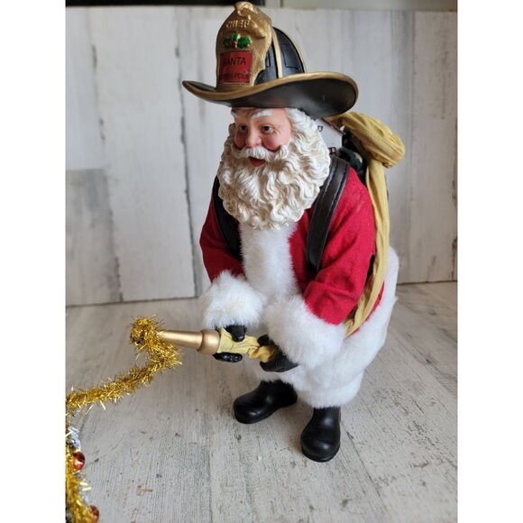 Clothique possible dreams fireman Santa Claus firefighter Xmas decor - Picture 4 of 9